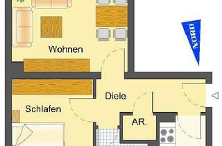Wohnung mieten in Fritz-Reuter-Straße 30, 32756 Detmold, 2-Zimmer-Wohnung in Detmold Hiddeser Berg