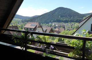 Wohnung mieten in Beckenbergweg, 72270 Baiersbronn, Teilmöbilierte 3-Zimmer-Südhang- Wohnung in Baiersbronn-Klosterreichenbach mit herrlichem Ausblick