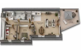 Penthouse kaufen in Untere Hauptstraße 12, 67363 Lustadt, Penthousestyle im charmanten Altbau mit Dachterrasse und Aufzug, WE 6, DG