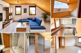 Wohnung kaufen in 63939 Wörth, Wohnen mit Weitblick – Charmante Dachgeschosswohnung mit Loggia und Blick auf die Weinberge
