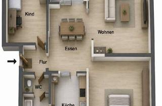 Wohnung kaufen in 29683 Bad Fallingbostel, Helle 3-Zimmer-Wohnung mit Balkon im 1. Obergeschoss – ideal für Kapitalanleger.