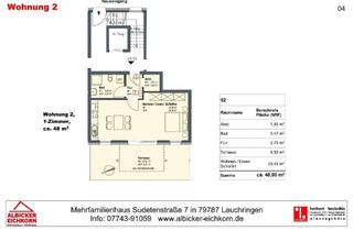 Wohnung mieten in Sudetenstraße, 79787 Lauchringen, Erstbezug in Lauchringen: 2-Zi. EG mit Terrasse ca. 48 m² mit Lift zum 1.11.26 zu vermieten