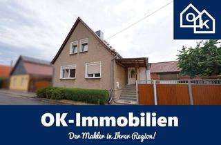 Einfamilienhaus kaufen in 39326 Angern, Gepflegtes Einfamilienhaus mit kleinem Garten, Garage und Scheune in ruhiger Lage von Angern