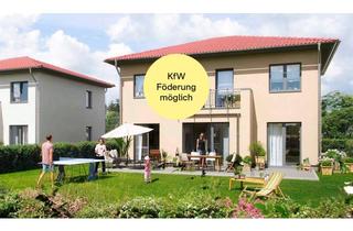 Villa kaufen in Kerbelgasse 15, 04827 Machern, Große elegante Stadtvilla im Haustyp Kubus mit zwei Terrassen und Parkplätzen