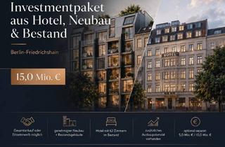 Anlageobjekt in 10245 Friedrichshain, Faktor IST: 9,6 X | Gesamtpaket aus Neubauprojekt, Hotel und Bestand – 15,0 Mio. €