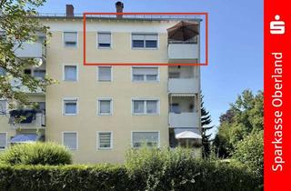 Wohnung kaufen in 86956 Schongau, Stilvoll modernisierte 4-Zimmer-Wohnung mit sonnigem Südbalkon