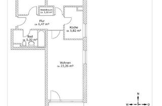 Sozialwohnungen mieten in Fledermausweg, 30823 Garbsen, NUR mit WBS! mit 70m²-Geförderte 3-Zimmer-Wohnung im Grünen mit Terasse