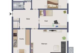 Wohnung mieten in 79379 Müllheim, Frisch modernisierte 3-Zimmer-Wohnung mit Balkon, neuer Einbauküche & Garage in Müllheim
