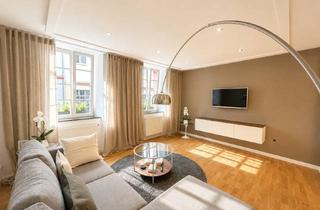 Immobilie mieten in 63739 Aschaffenburg, Vollmöblierte 2-Zi Designer-Wohnung am Dalberg mit Innenhof / Patio