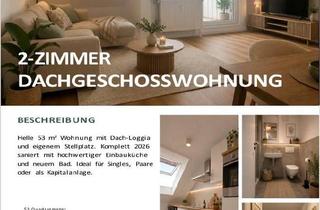 Wohnung kaufen in 64646 Heppenheim, Heppenheim (Bergstraße) - Hochwertig sanierte Dachgeschosswohnung inkl. TG Stellplatz