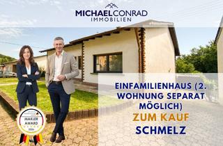 Einfamilienhaus kaufen in 66839 Schmelz, Schmelz - Bungalow Einfamilienhaus in ruhiger Lage (mit zweiter Wohnung zum separaten Kauf)