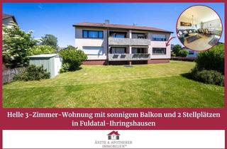 Wohnung kaufen in 34233 Fuldatal, Helle 3-Zimmer-Wohnung mit sonnigem Balkon und 2 Stellplätzen in Fuldatal-Ihringshausen