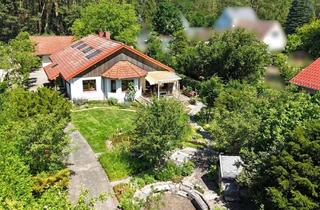 Einfamilienhaus kaufen in 14822 Borkheide, Ein Paradies im Grünen – Einfamilienhaus mit Bungalow und parkähnlicher Gartenanlage