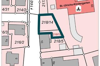Grundstück zu kaufen in 86368 Gersthofen, Attraktives Baugrundstück mit rechtskräftiger Baugenehmigung für ein Dreifamilienhaus mit Pool