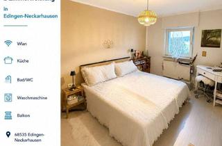 Immobilie mieten in Wölfelsgasse, 68535 Edingen-Neckarhausen, Möblierte 2-Zimmerwohnung Edingen-Neckarhausen - Wohnen auf Zeit