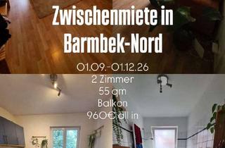 Immobilie mieten in Oertzweg, 22307 Barmbek-Nord, Zwischenmiete in Barmbek-Nord 01.09.-01.12.26