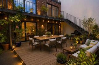 Loft kaufen in 40227 Oberbilk, Loft-Refugium mit Gartenanteil und Dachterrasse in Hinterhof-Oase