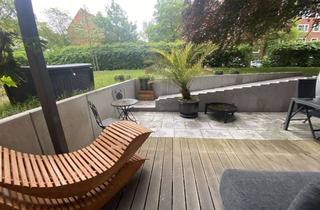 Wohnung kaufen in Musterstrasse, 22081 Barmbek-Süd, Exklusive Gartengeschosswohnung mit Parkanlage, großer Südterrasse & Tiefgarage in Barmbek-Süd