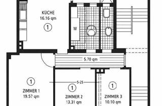 Wohnung kaufen in 55118 Mainz, Mainz - 3ZKB -Wohnung mit Balkon in der Mainzer Neustadt - direkt am F