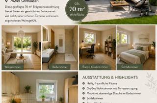 Wohnung mieten in Am Sonnenrain 17, 74249 Jagsthausen, Jagsthausen: 3-Zimmer-Wohnung mit Großer Terrasse