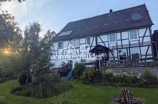 Haus kaufen in 51674 Wiehl, Fachwerkhaus mit Talblick - historisches Wohnen im Grünen bei Bielstein