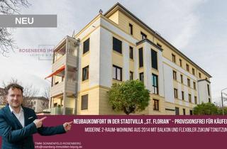 Wohnung kaufen in Franz-Mehring-Straße 15 WE14, 04157 Leipzig, Stadtvilla ,,St. Florian: Provisionsfreie 2-Raum-Wohnung mit Balkon & Perspektive