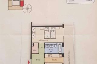 Wohnung mieten in Titurelstraße, 81925 Bogenhausen, Bogenhausen: Helle 2-Zimmer-Wohnung mit Balkon im 7. Obergeschoss