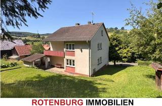 Haus kaufen in 36199 Rotenburg, Solides Wohnhaus auf 1.250 qm Grundstück in ruhiger Randlage mit Blick ins Grüne in RoF-Schwarzenh