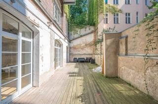 Immobilie mieten in Schinkestraße, 12047 Neukölln, Traumhaftes Atelier / Gewerbe-Loft inkl. großzügiger Terrasse in TOP-Lage nahe Maybachufer
