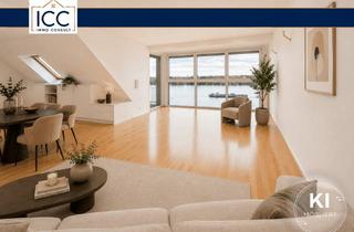 Wohnung kaufen in 46446 Emmerich, über den Dächern der Rheinpromenade: Traum-Maisonettewohnung mit Rheinblick, Balkon und Dachterrasse