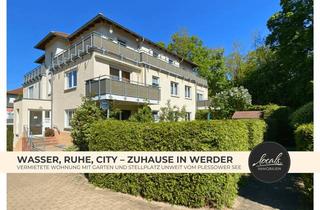 Wohnung kaufen in 14542 Werder (Havel), Ruhige Lage, zuverlässige Mieter: Gepflegte Eigentumswohnung mit Gartenanteil & Stellplatz in Werder