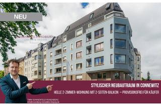 Wohnung kaufen in Wolfgang-Heinze-Straße We 29, 04277 Leipzig, Provisionsfreier Neubautraum! Stylische 2-Zimmer-Oase mit 2-Seiten-Balkon in Leipzig / Connewitz