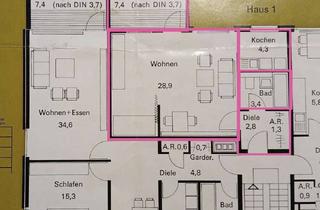 Wohnung mieten in Feuerbachstraße, 42781 Haan, Helle 1-Zimmer-Wohnung mit großem Westbalkon und Blick ins Grüne