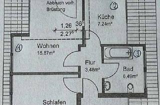 Wohnung mieten in Theodor-Körner-Straße 21, 45721 Haltern am See, zentrale 2-Zimmer-Dachgeschosswohnung. Grundlegend modernisiert/saniert.