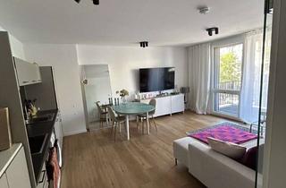 Wohnung mieten in Am Histor. Lokschuppen 16, 90762 Fürth, Helle 2-Zimmer-Neubauwohnung mit zwei Balkonen und einem Tiefgaragenstellplatz
