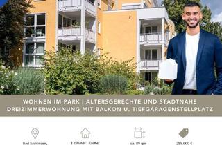 Wohnung kaufen in Eggbergstraße 2/1, 79713 Bad Säckingen, LFI | Stadtnahes Wohnen im Park - altersgerechte Dreizimmerwohnung mit Balkon und Tiefgaragenplatz