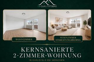 Wohnung kaufen in Schulstraße, 85757 Karlsfeld, Kernsanierte 2-Zimmer-Wohnung in Karlsfeld - provisionsfrei, Südbalkon & Stellplatz