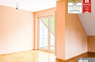 Wohnung mieten in 97084 Heuchelhof, Traumhafte Dachgeschosswohnung mit Balkon, Loggia und großzügigem Wohnkomfort
