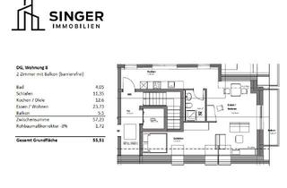 Wohnung mieten in Pfalzstraße 14, 72285 Pfalzgrafenweiler, *** Erstbezug *** Traumhafte Aussicht 2-Zimmer Wohnung in Pfalzgrafenweiler