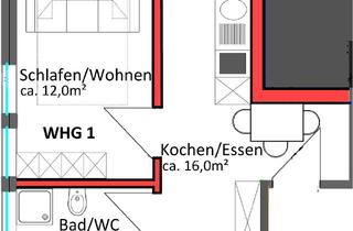 Wohnung mieten in Löwensteinerstraße 60, 74182 Obersulm, 1 Zimmer - Obersulm-Willsbach (WHG 1)