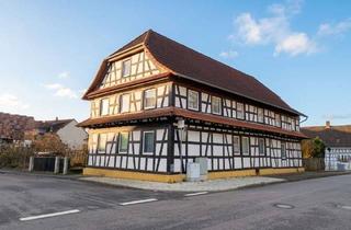 Haus kaufen in 77839 Lichtenau, Platz für alle: Historisches Fachwerkhaus mit Nebengebäude + Baugrundstück im Landkreis Rastatt