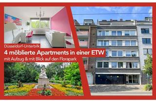 Anlageobjekt in 40217 Unterbilk, Attraktive Kapitalanlage - 4 möblierte Apartments in einer ETW mit Blick auf den Florapark!