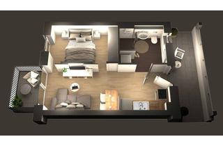 Wohnung mieten in 26127 Oldenburg, 1,5 Zimmer-Apartment mit Balkon in Uni-Nähe
