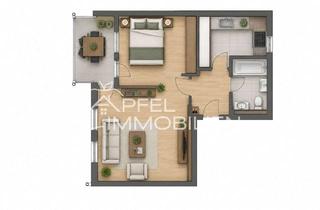 Wohnung kaufen in 71254 Ditzingen, Kapitalanlage oder Eigenheim - 1,5-Zimmer-Wohnung mit Balkon und Stellplatz