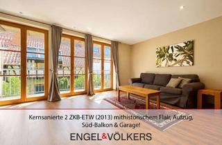 Wohnung kaufen in 76887 Bad Bergzabern, Kernsanierte 2 ZKB-ETW (2013) mit historischem Flair, Aufzug, Ost-Balkon & Garage!