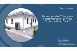 Haus kaufen in 31559 Haste, „Neuwertiger KfW-55-Bungalow in Massivbauweise – Stilvolles Wohnen auf einer Ebene"