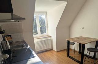 Immobilie mieten in 86152 Innenstadt, Möblierte 1-Zimmer-Dachgeschosswohnung in Augsburg Innenstadt – Zwischenmiete 03.09. bis 01.02