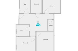 Wohnung mieten in Fichtenwaldstraße, 72189 Vöhringen, geräumige 4 Zimmer Wohnung mit 89qm im 1.OG