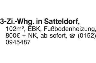 Wohnung mieten in 74589 Satteldorf, 3-Zi.-Whg. in Satteldorf