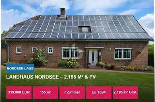 Haus kaufen in 26434 Wangerland, Wangerland - LANDHAUS NORDSEE 2.195 M² & PV
